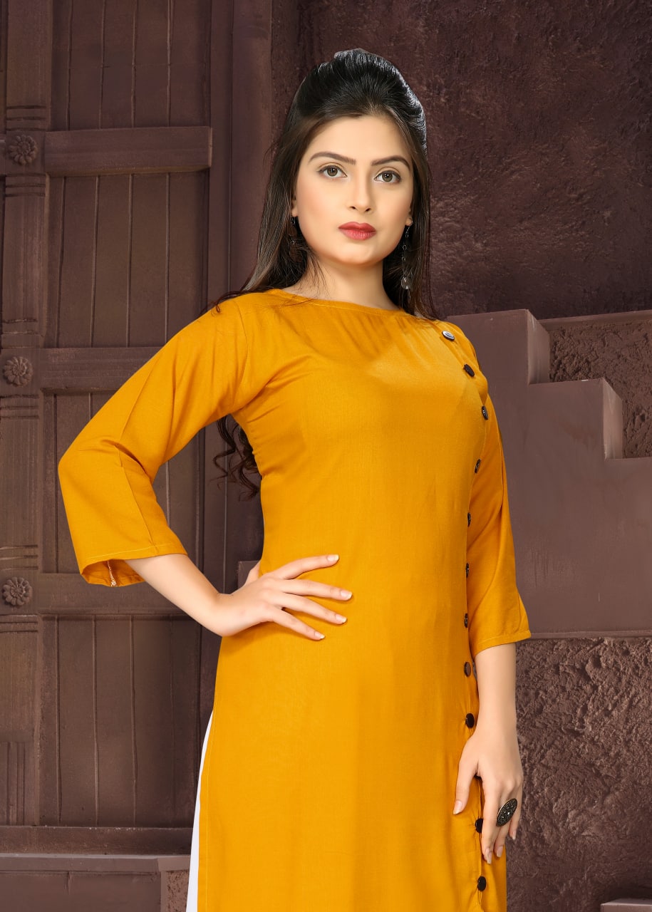 Elegant Rayon Kurti Set 🌸